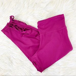 Champion C9 Berry Color Tied Ruffle Leg Capris